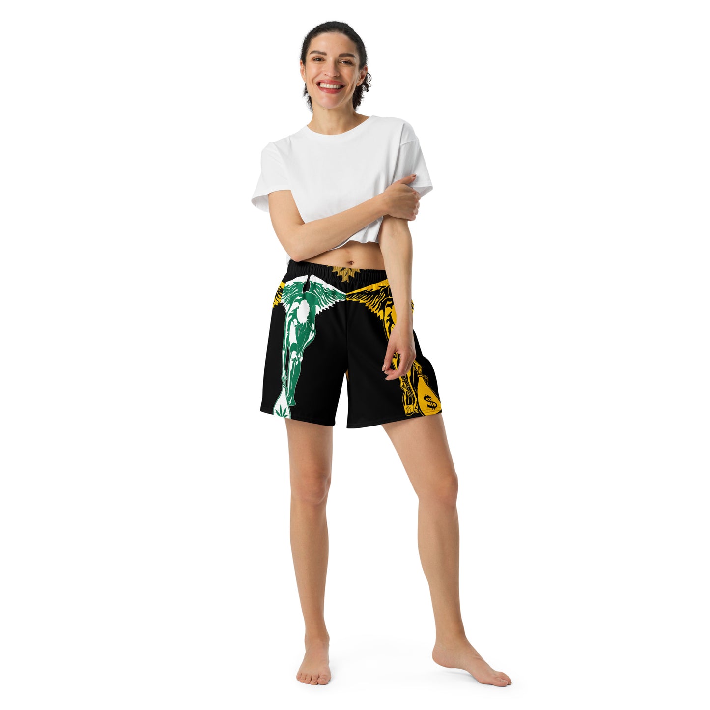 All-Over Print Unisex Athletic Long Shorts