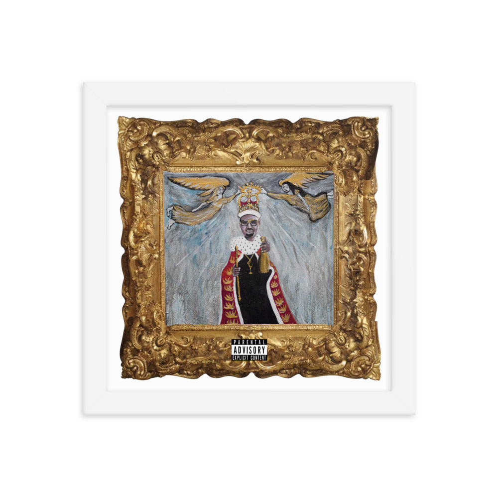 Framed photo paper poster