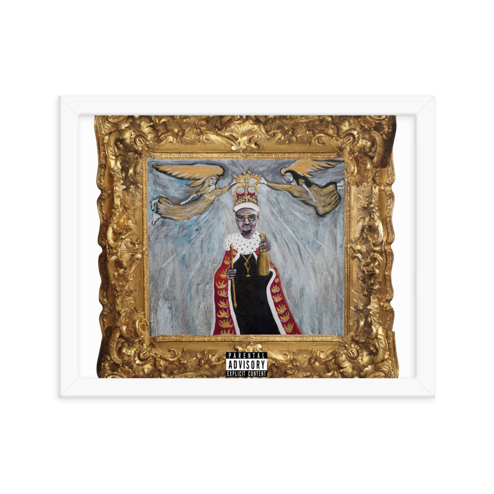 Framed photo paper poster