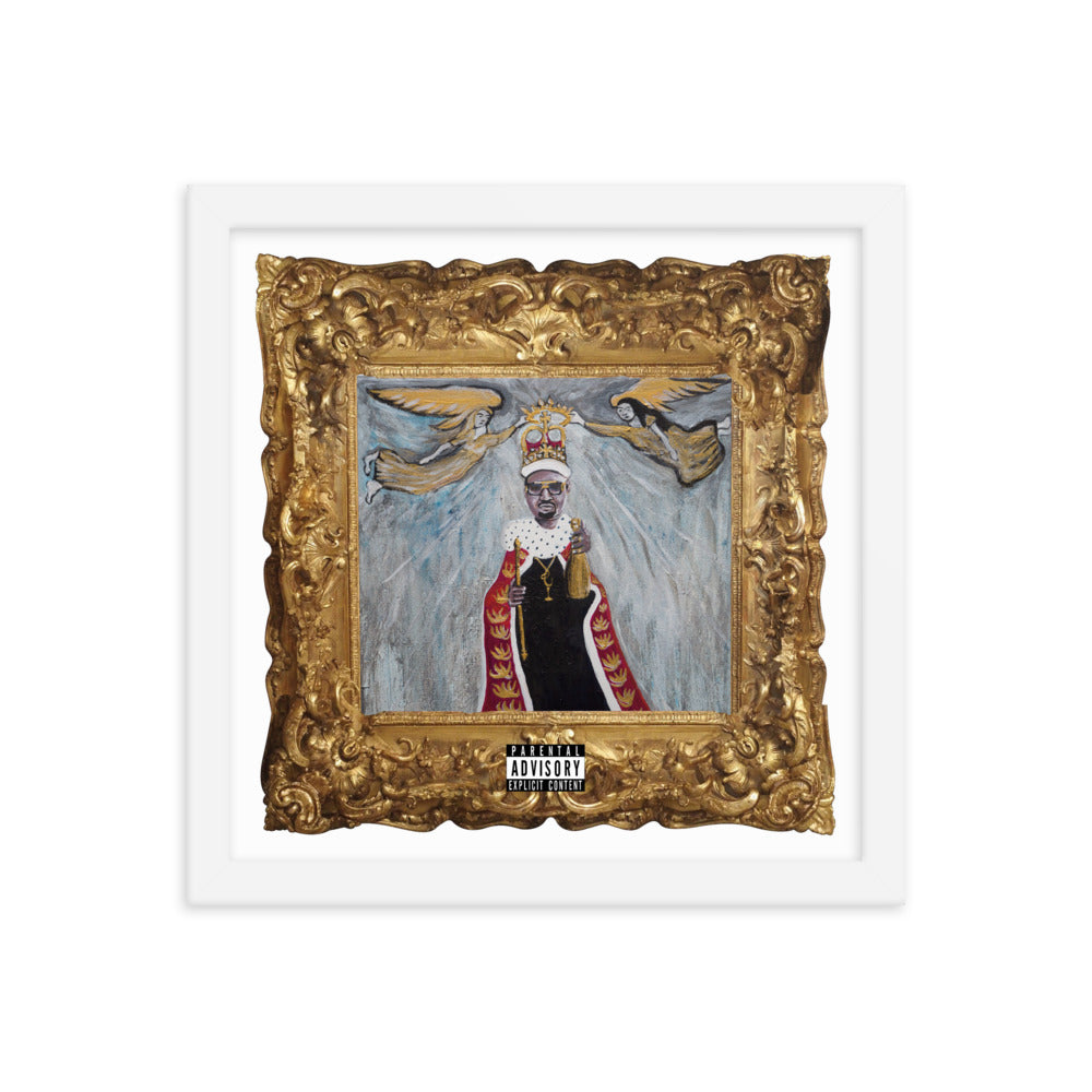 Framed photo paper poster