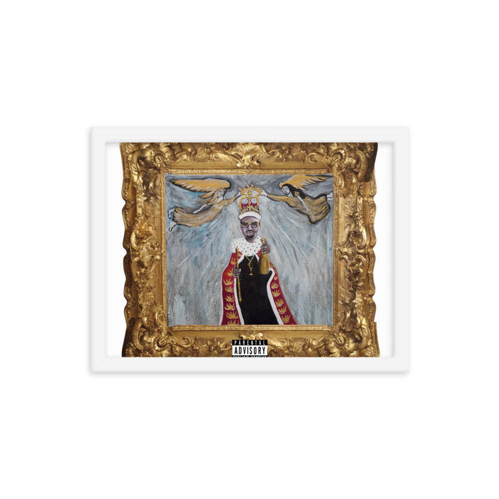 Framed photo paper poster