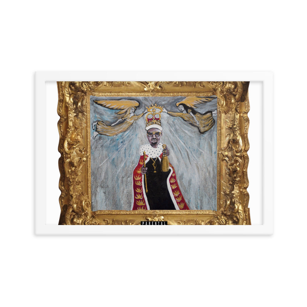 Framed photo paper poster