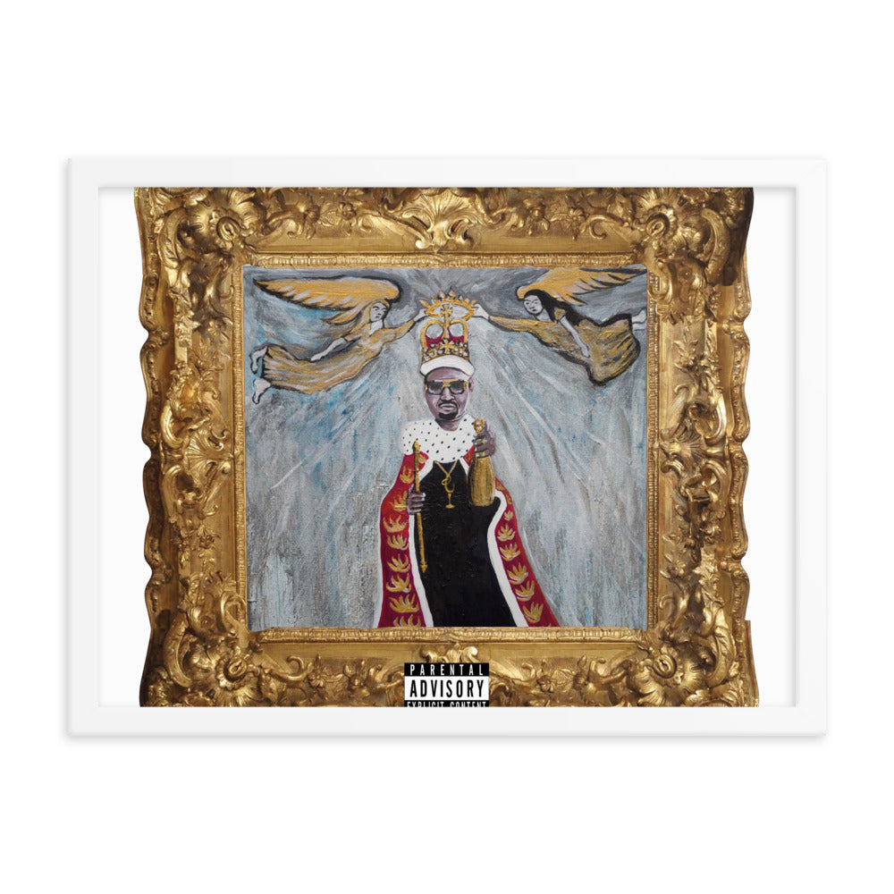 Framed photo paper poster