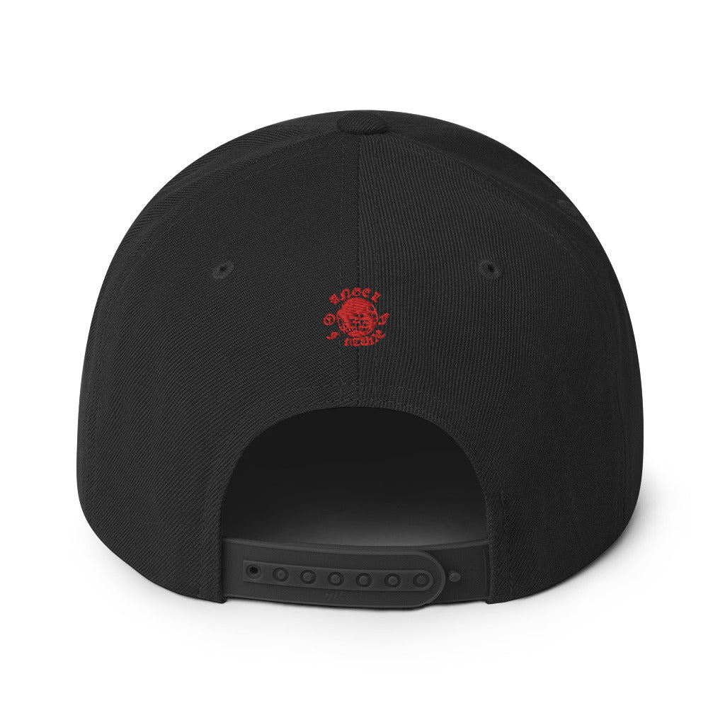 Gold Red Angel Snapback Hat