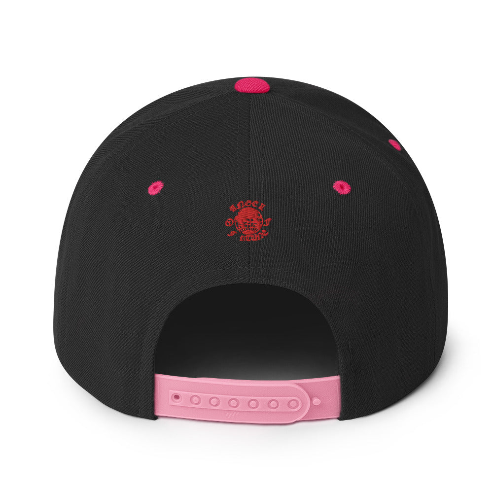 Gold Red Angel Snapback Hat