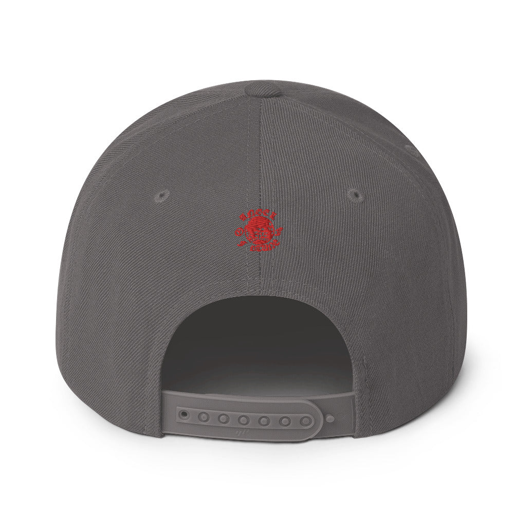 Gold Red Angel Snapback Hat