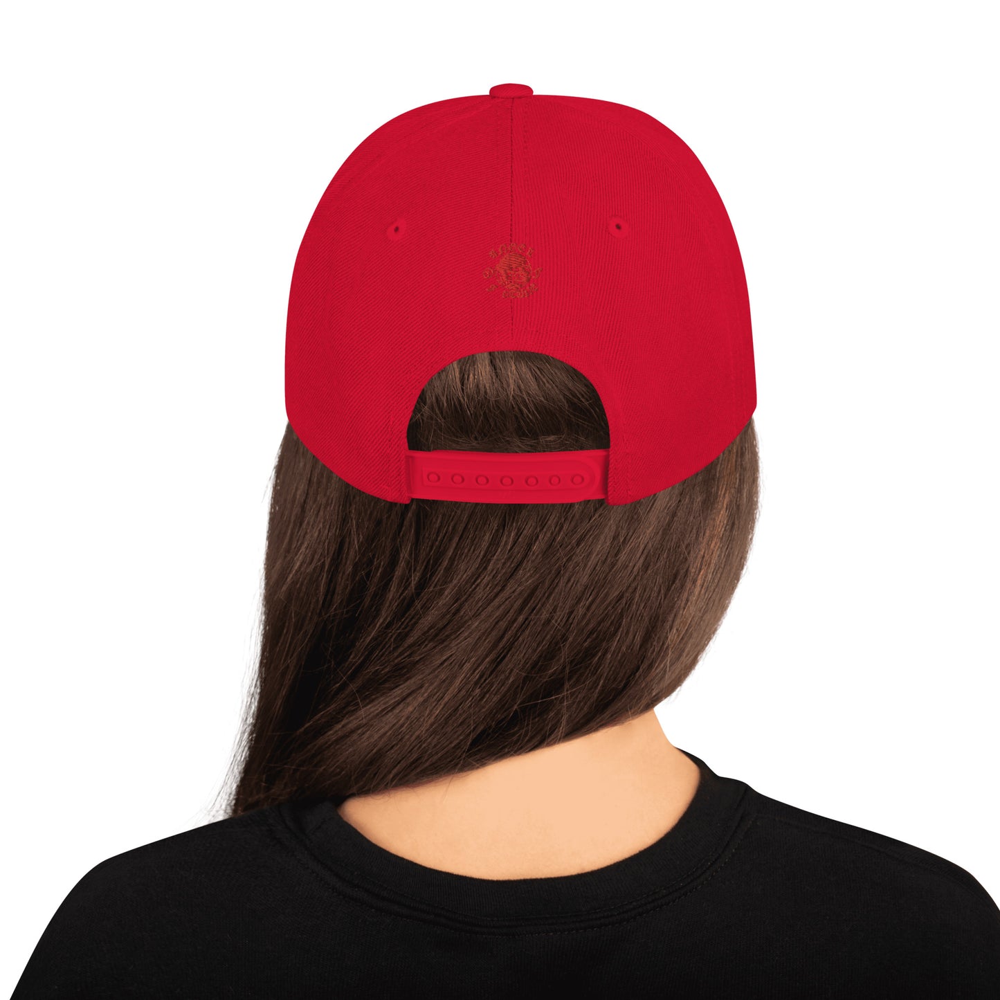 Gold Red Angel Snapback Hat