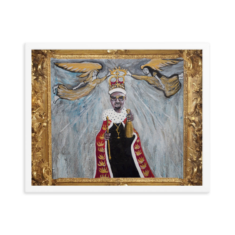 Framed photo paper poster