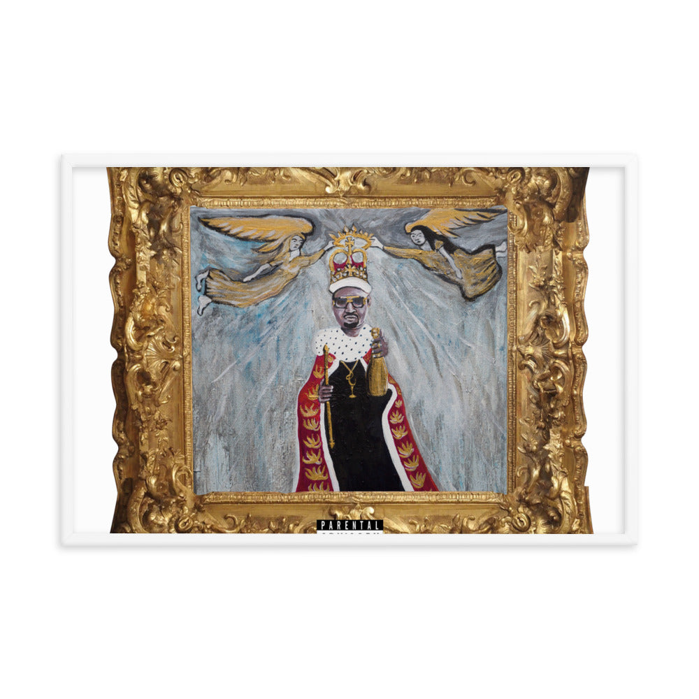 Framed photo paper poster