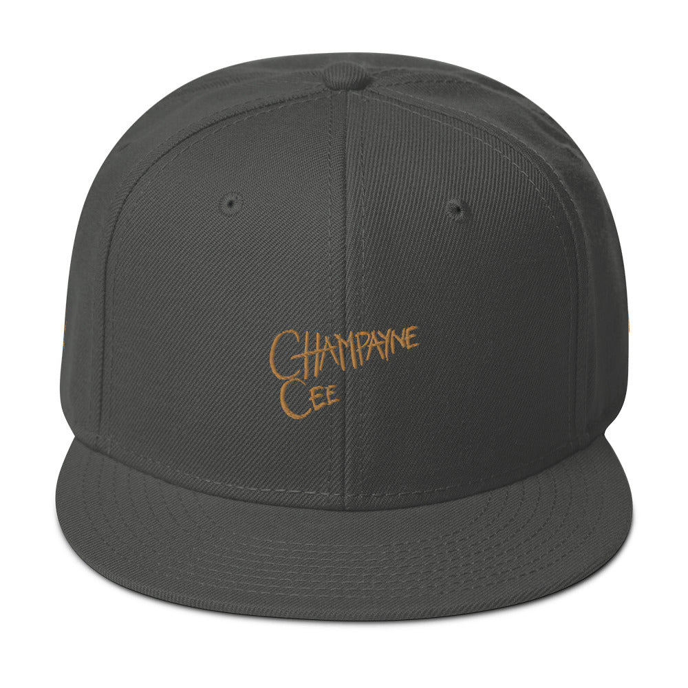 Champayne Cee Painted logo -Snapback Hat