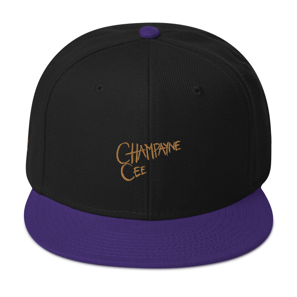 Champayne Cee Painted logo -Snapback Hat